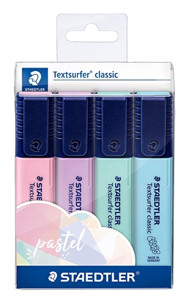 Picture of Staedtler Textsurfer Pastel Highlighter - Set of 4
