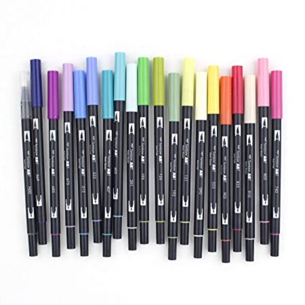 Picture of TOMBOW DUAL BRUSH PEN SET OF 20 - FLORAL PALATTE