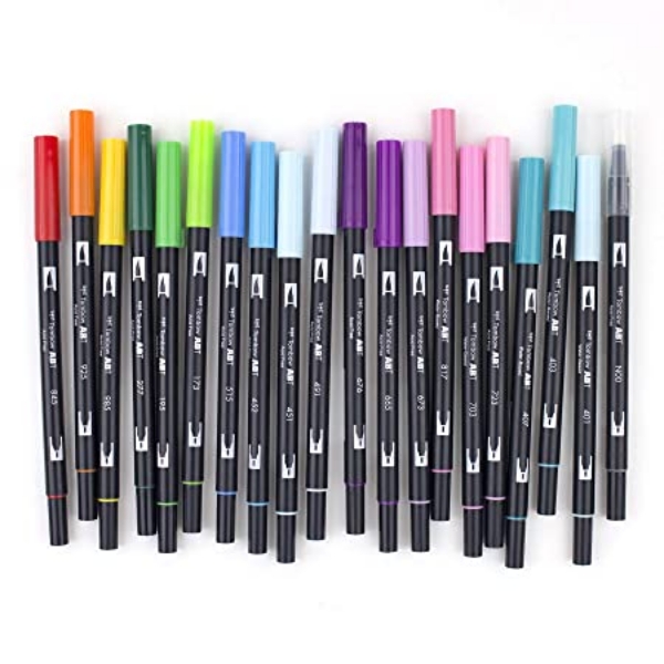 Picture of TOMBOW DUAL BRUSH PEN SET OF 20- PERFECT BLENDS PALETTE