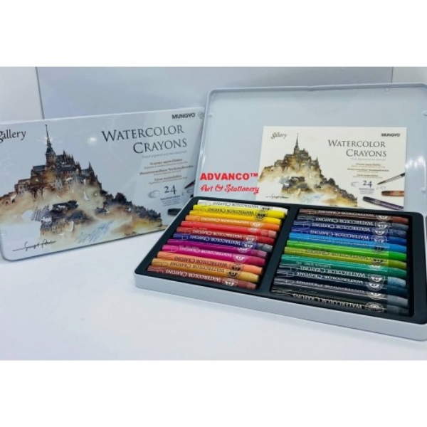 Picture of Mungyo Gallery Watercolour Crayons Tin Case - Set of 24 (MAC-24T)