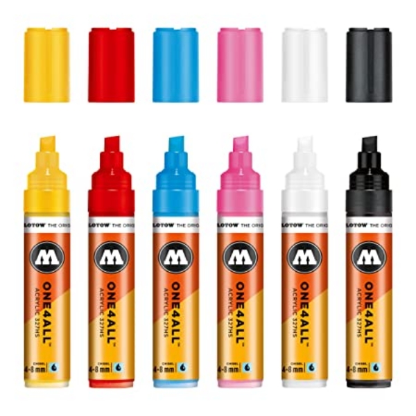 Picture of MOLOTOW ONE4 ALL ACRYLIC MARKER 4-8MM BASIC SET 1-200280