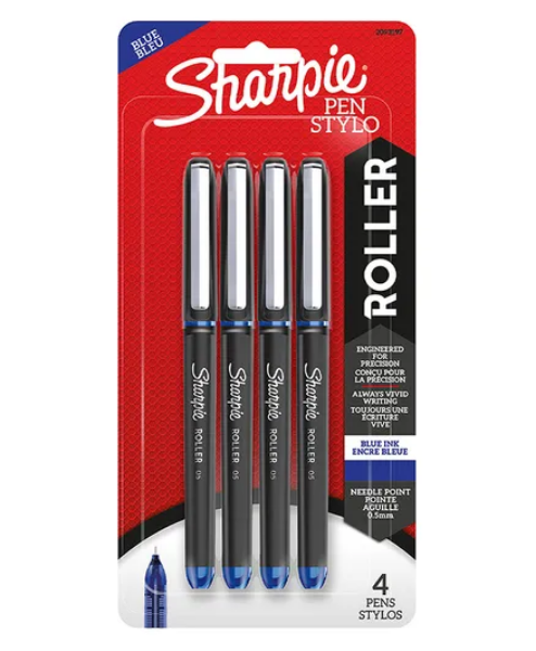 Picture of SHARPIE ROLLER BALL PEN 0.5MM BLUE SET OF 4-2093197