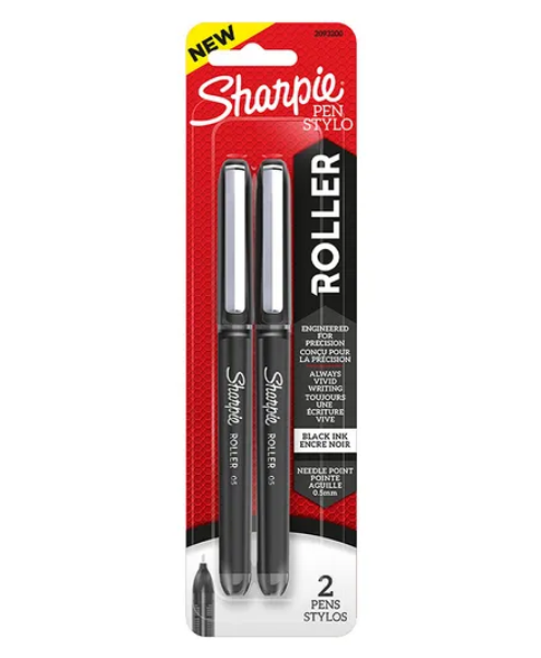Picture of SHARPIE ROLLER BALL PEN 0.5MM BLACK SET OF 2-2093200