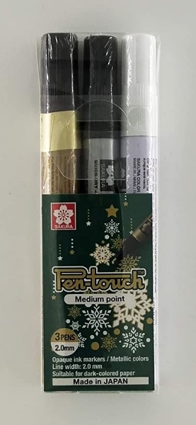 Picture of Sakura Pentouch Medium Point Marker - Set of 3