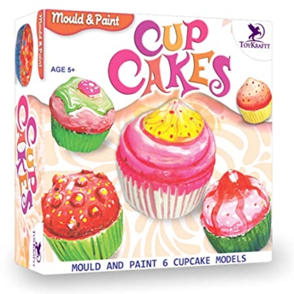 Picture of TOYKRAFT MOULD & PAINT CUP CAKES-39566