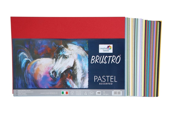 Picture of BRUSTRO PASTEL ASSTD BRIGHT A5 160GSM 40SHTS