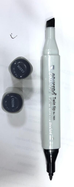 Picture of BRUSTRO TWIN TIP BASED ALCOHOL MARKER-CG II 06