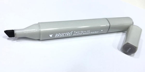 Picture of BRUSTRO TWIN TIP BASED ALCOHOL MARKER- WG06
