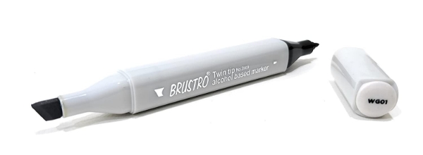 Picture of Brustro Twin Tip Alcohol Based Marker WG01