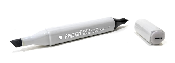 Picture of Brustro Twin Tip Alcohol Based Marker  WG03