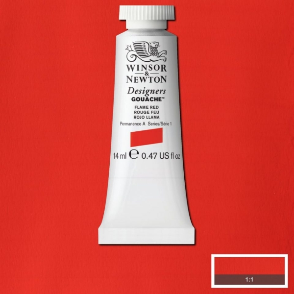 Picture of Winsor & Newton Designers Gouache 14ml - SR1 - Flame Red
