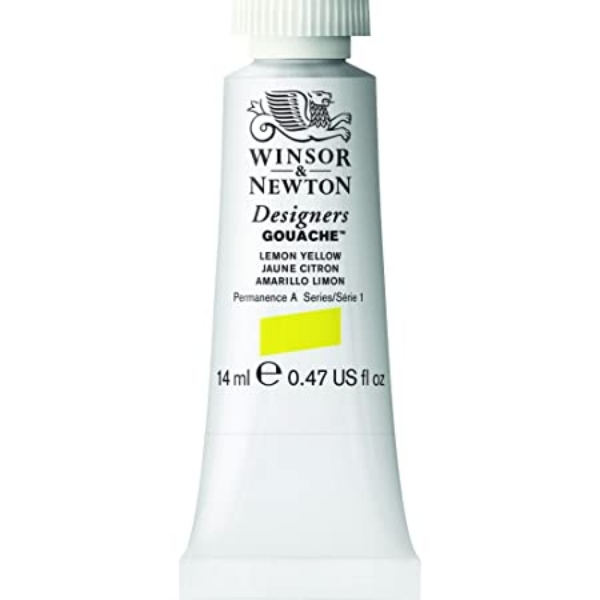 Picture of Winsor & Newton Designers Gouache 14ml - SR1 - Lemon Yellow