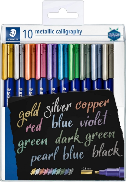 Staedtler Metallic Calligraphy Pen - Set of 10 (8325 TB10)