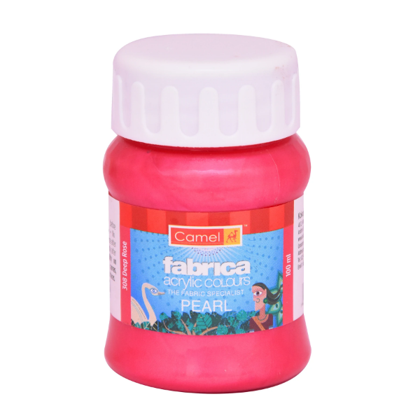 Picture of Camlin Fabrica Acrylic Colour - SR4-100ml Pearl Deep Rose