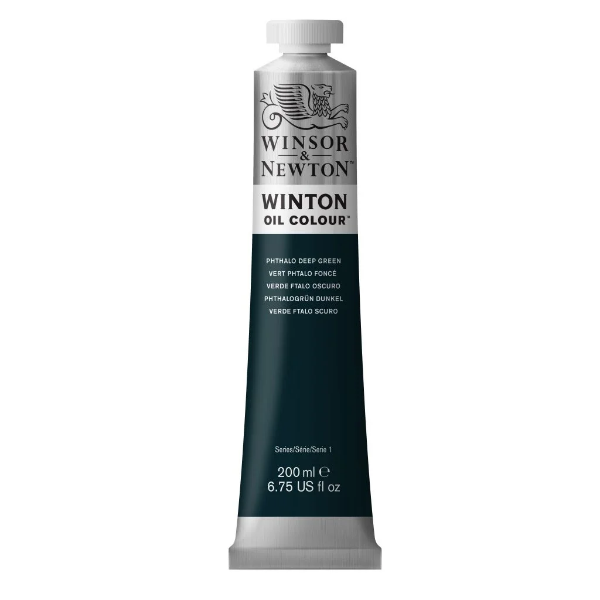 Picture of Winsor & Newton Winton Oil Colour - 200ml Phthalo Deep Green (048)