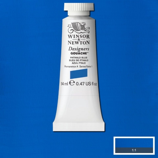 Picture of Winsor & Newton Designers Gouache 14ml - SR1 - Phthalo Blue