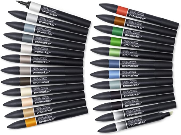 Picture of Winsor & Newton Promarker Architectural Tones - Set of 24 Wallet-163