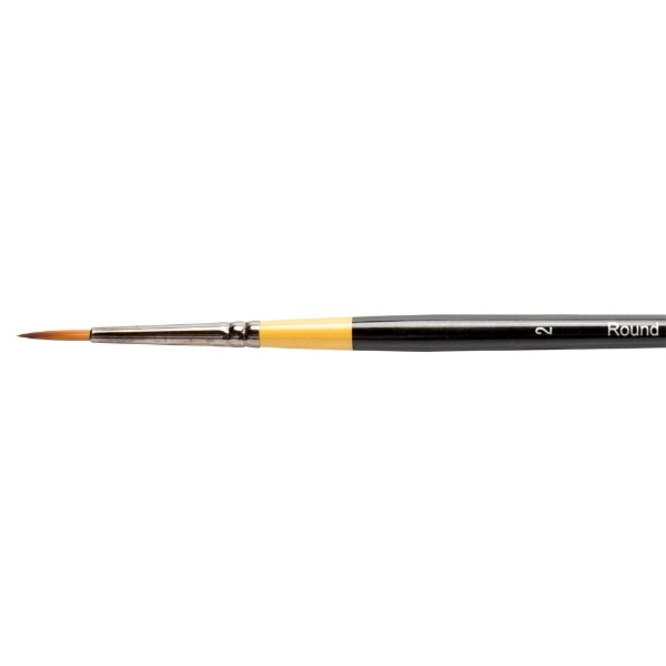 Picture of Daler Rowney System 3 Short Handle Round Brush - No.2 (SY85)
