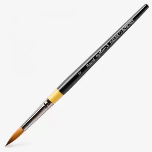 Picture of Daler Rowney System 3 Short Handle Round Brush - No.12 (SY85)