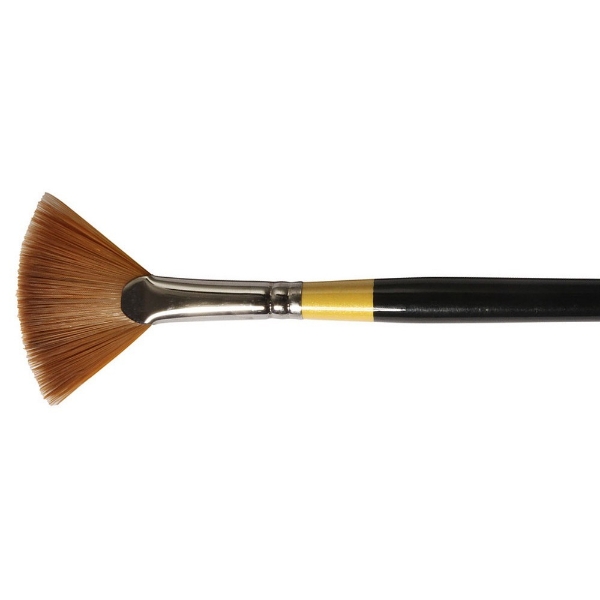 Picture of Daler Rowney System 3 Long Handle Fan Brush - No.4 (SY46)