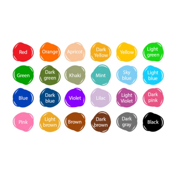 Picture of LINEPLUS PRISM PERMANENT MARKER SET OF 24