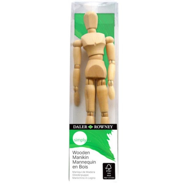 Picture of Daler Rowney Simply Artist Wooden Manikin - 8"