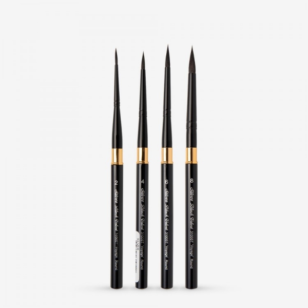 Picture of Silver Brush Black Velvet Brush - Set of 4 (3124)