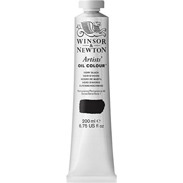 Picture of Winsor & Newton Artist Oil Colour  - Ivory Black (200ml)