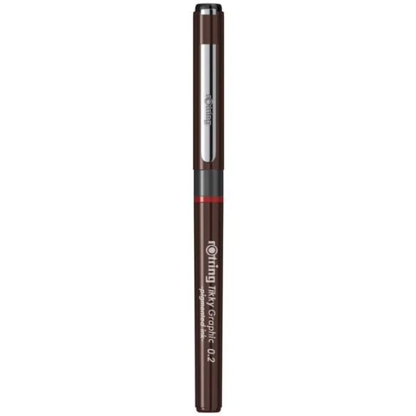 Picture of Rotring Tikky Graphic Black Pen 0.2