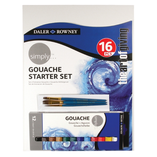 Picture of Daler Rowney Gouache Starter - Set of 16