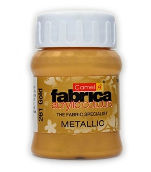 Picture of Camlin Fabrica Acrylic Colour - SR4-100ml Metallic Gold