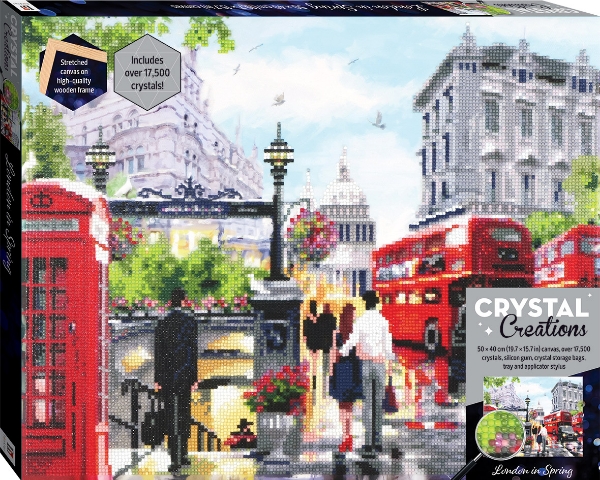 Picture of HINKLER CRYSTAL CREATIONS LONDON IN SPRING CANVAS 50X40CM
