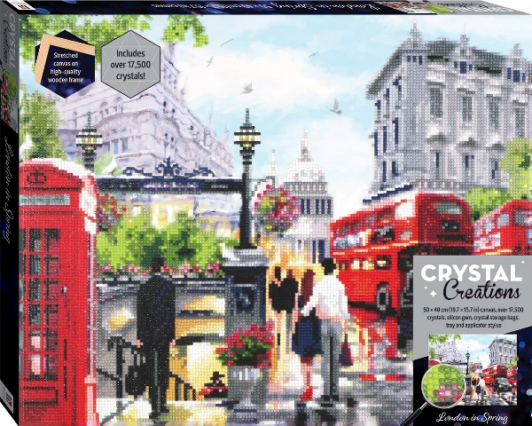Picture of HINKLER CRYSTAL CREATIONS LONDON IN SPRING CANVAS 50X40CM
