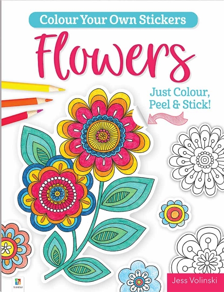 Picture of HINKLER COLOUR YOUR OWN STICKERS FLOWERS