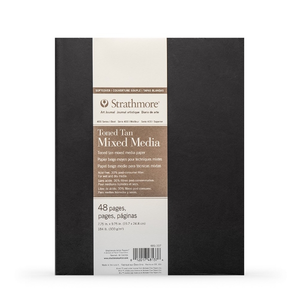 Picture of Strathmore 400 Series Toned Tan Mixed Media Art Journal 300GSM 7.75"x9.75"