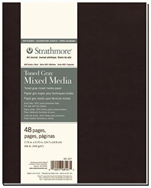 Picture of Strathmore 400 Series Toned Gray Mixed Media Art Journal 300gsm - 7.75"x9.75" (48 Pages)