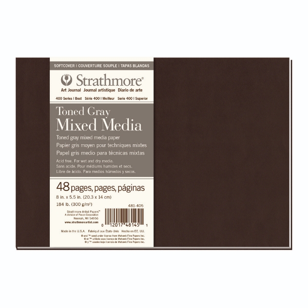 Picture of Strathmore 400 Series Toned Gray Mixed Media Art Journal 300GSM 8.5"x5.5"