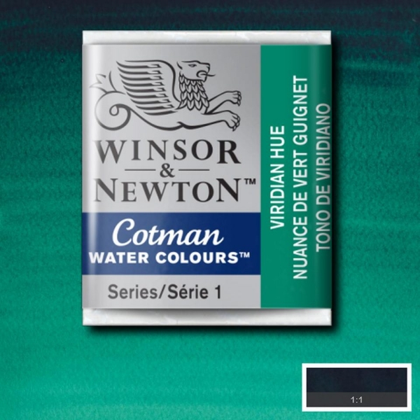 Picture of Winsor & Newton Cotman Water Colour Half Pan Viridian Hue (SR-1) 