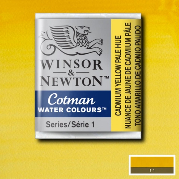 Picture of Winsor & Newton Cotman Water Colour Half Pan Cadmium Yellow Pale Hue (SR-1) 