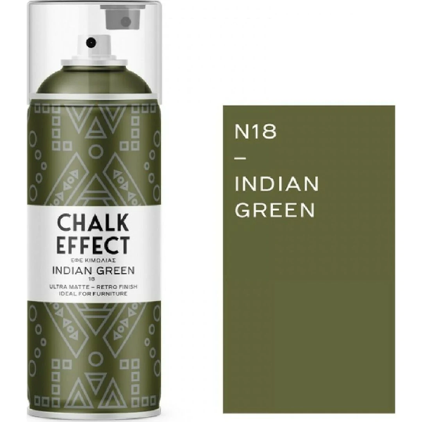 Picture of Chalk Effect Spray Paint 400ml - Indian Green