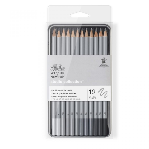 Picture of W&N STUDIO COLLECTION GRAPHITE PENCIL SOFT PK-12(0490007)