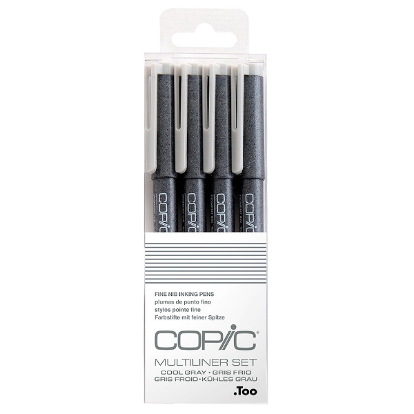 Picture of Copic Multiliner Pen - Set of 4 (Cool Grey)