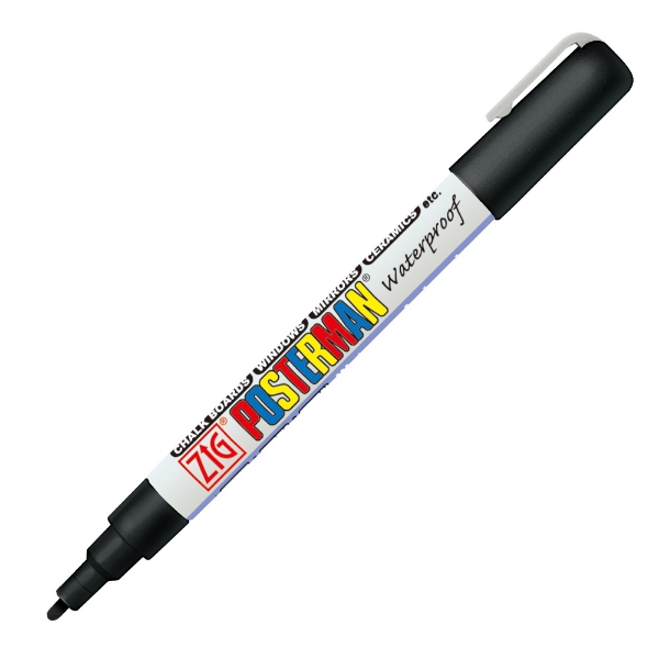 Picture of Zig Posterman Marker Black - 1mm Fine 