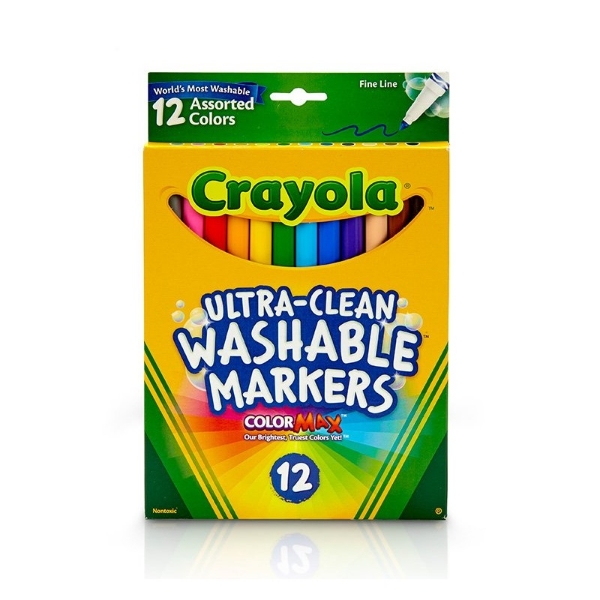 Picture of Crayola Ultra Clean Washable Markers Fine Line Set of 12