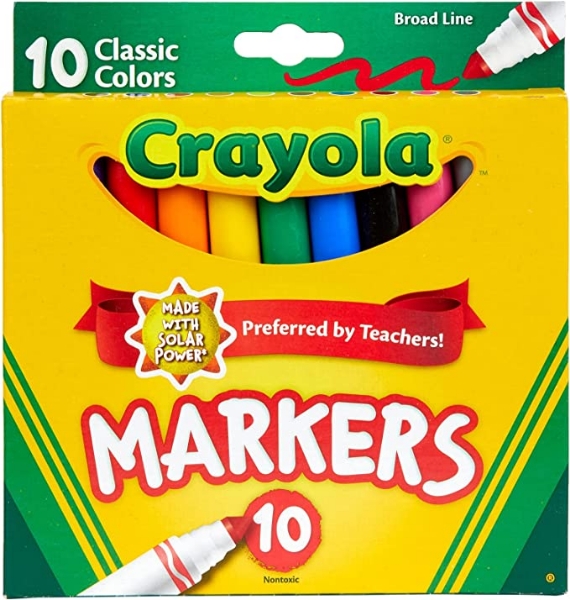 Picture of Crayola Classic Colors Markers Broad Line Set of 10