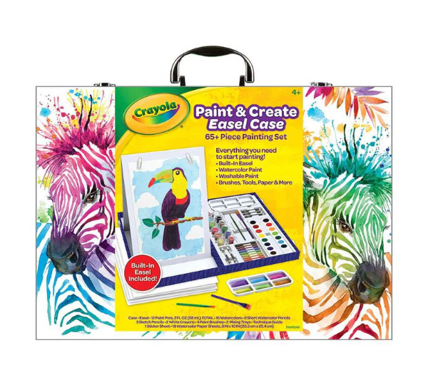 Picture of CRAYOLA PAINT & CREATE EASEL CASE KIT-8291
