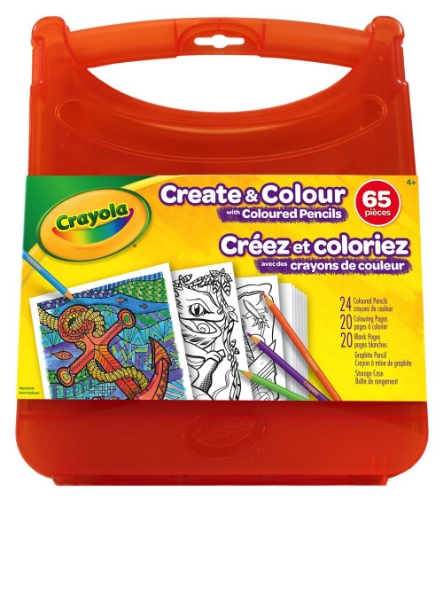 Crayola 65pc Create & Color Kit with Colored Pencils