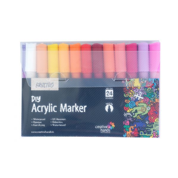 Picture of Brustro Diy Acrylic Marker Set of 24 - 2mm
