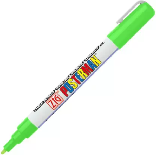 Picture of Zig Posterman Marker Florescent Green - 1mm Fine 
