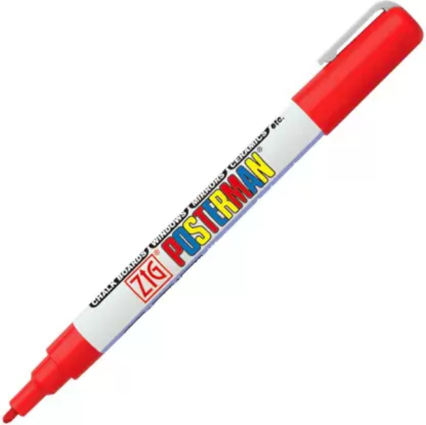 Picture of Zig Posterman Marker Red - 1mm Fine     